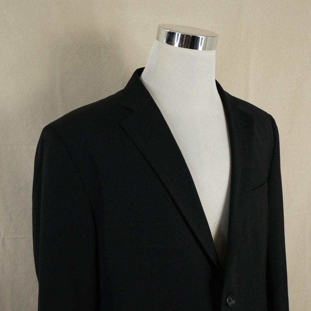 Banana Republic 44R Modern Fit Sport Coat Cerruti Wool Black Two Button Vented